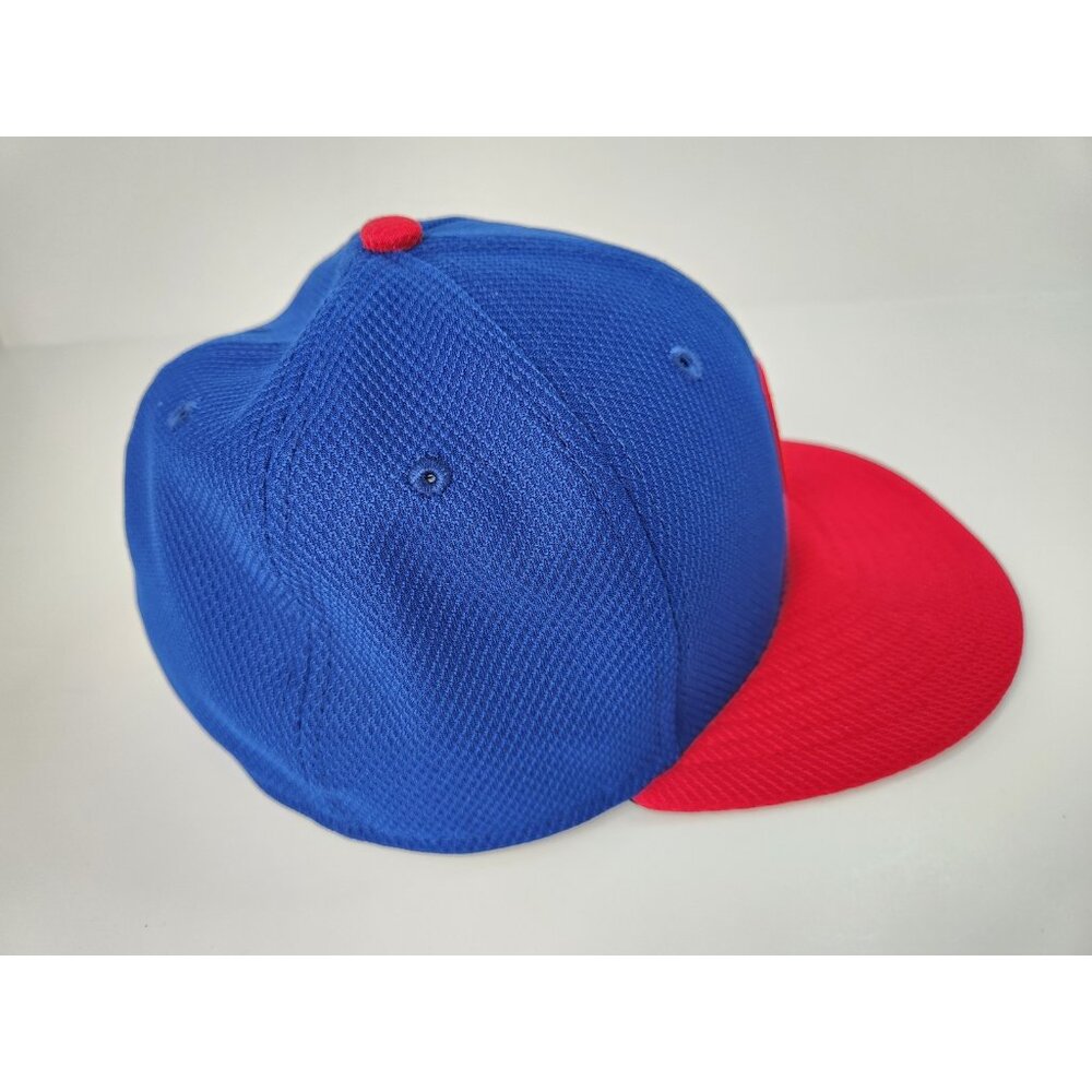 Chicago‎ Cubs Hat Fitted 7 1/4" Mens MLB Baseball New Era Blue Red Logo - Picture 3 of 10